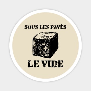 Sous les pavés, le vide Magnet